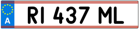 Trailer License Plate